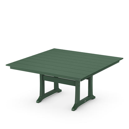 
                  Farmhouse Trestle 59 Dining Table Green - Image 4
                