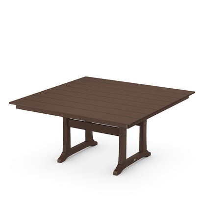 
                  Farmhouse Trestle 59 Dining Table Mahogany - Image 6
                