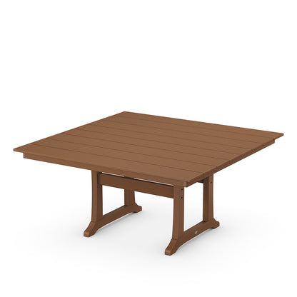 
                  Farmhouse Trestle 59 Dining Table Teak - Image 8
                