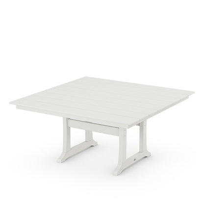 
                  Farmhouse Trestle 59 Dining Table Vintage White - Image 10
                