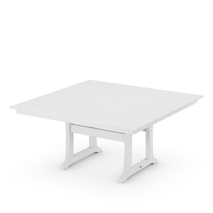 
                  Farmhouse Trestle 59 Dining Table White - Image 3
                