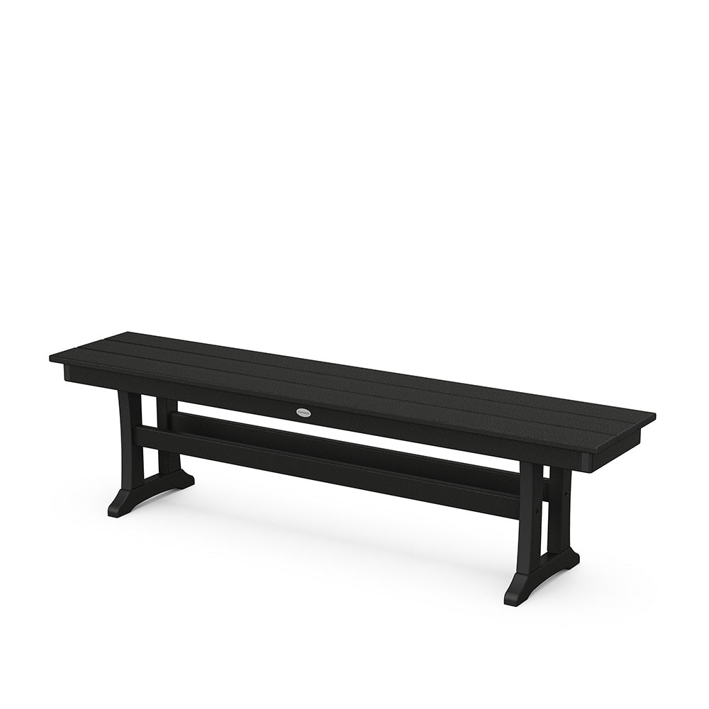 Farmhouse Trestle 65 Bench Black b3857698 f9aa 4520 a9f6 ba0aecc41d37