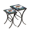 Florasol Nesting Table Set Espresso Frame