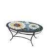 Florasol Oval Coffee Table Black Frame