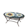 Florasol Oval Coffee Table Espresso Frame