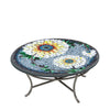 Florasol Round Coffee Table Pewter Frame