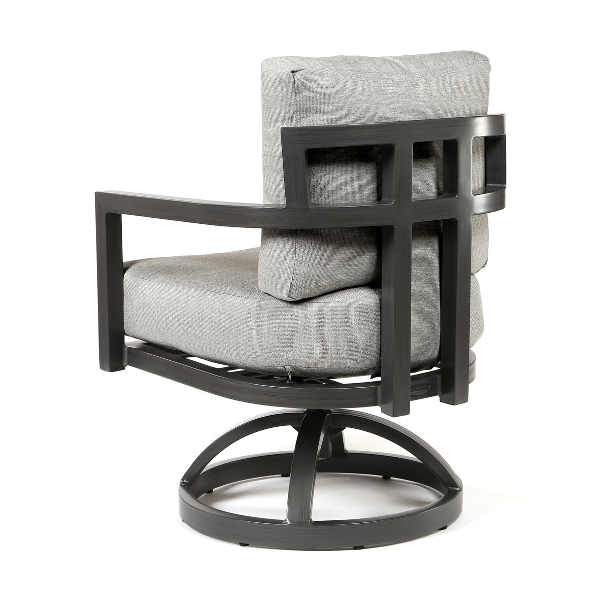 Gala Swivel Rocker Dining Chair by Castelle | Aluminum Dining Chairs ...