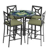 Giovella 42d Hight Dining w Milano Bar Chairs BK CIL