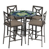 Giovella 42d Hight Dining w Milano Bar Chairs ESP COCOA