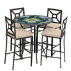 Giovella 42d Hight Dining w Milano Bar Chairs ESP HB