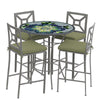 Giovella 42d Hight Dining w Milano Bar Chairs PEW CIL