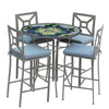 Giovella 42d Hight Dining w Milano Bar Chairs PEW SPA