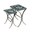 Giovella Nesting Table Set Pewter Frame
