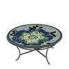 Giovella Round Coffee Table Pewter Frame
