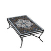 Grigio Rec Coffee Table Black Frame