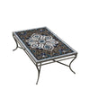 Grigio Rec Coffee Table Pewter Frame