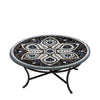 Grigio Round Coffee Table Black Frame