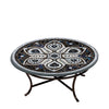 Grigio Round Coffee Table Espresso Frame