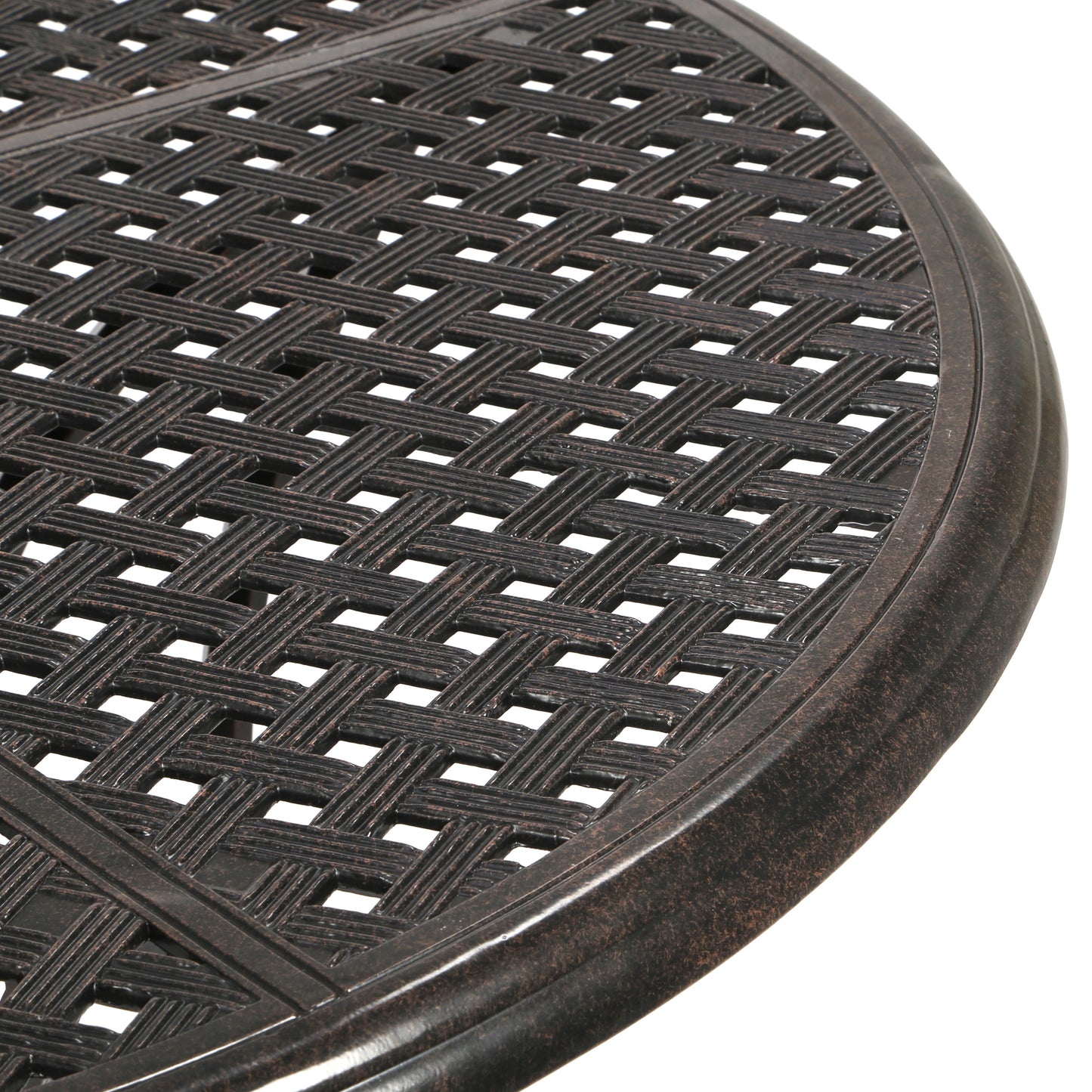 Heritage 48 Round Dining Table Aged Bronze Finish, image 2