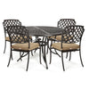 Heritage 5 Piece Dining Set 4 Dining Chairs