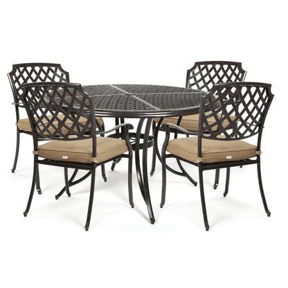 
                  Heritage 5 Piece Dining Set 4 Dining Chairs - Image 2
                