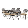 Heritage 7 Piece Dining Set 6 Dining Chairs