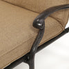 Heritage Chaise Lounge with Sesame Linen Sunbrella Cushion Aged Bronze Finish