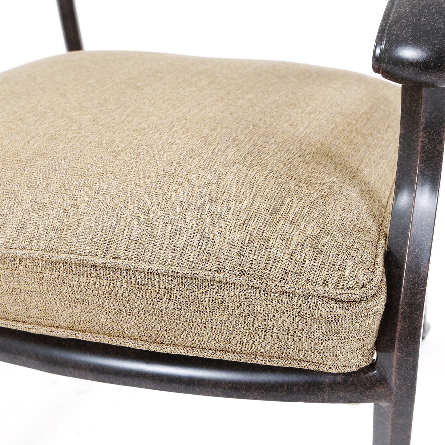 Heritage Dining Chair with Sesame Linen Sunbrella cushion, image 7