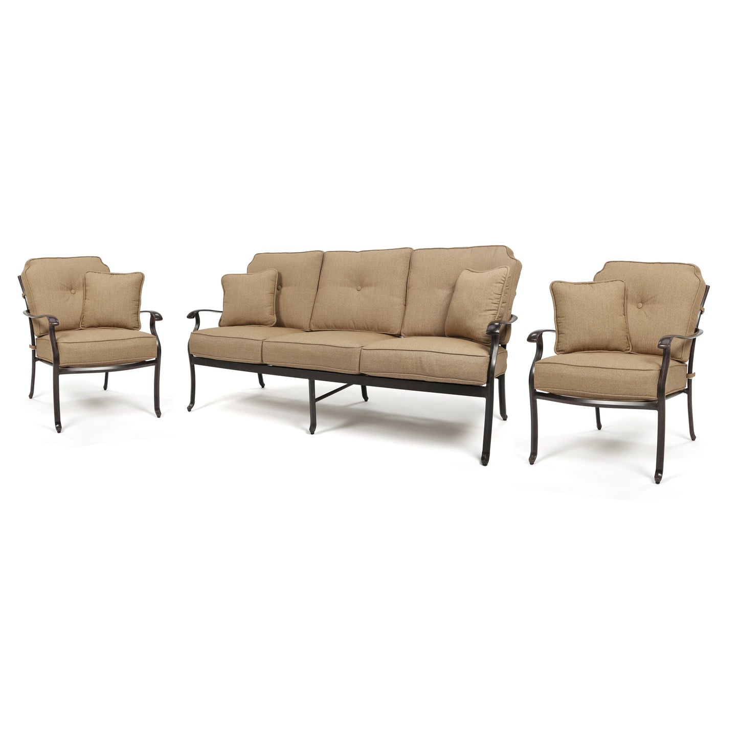 Heritage Sofa Set 2 Club Chairs, image 2