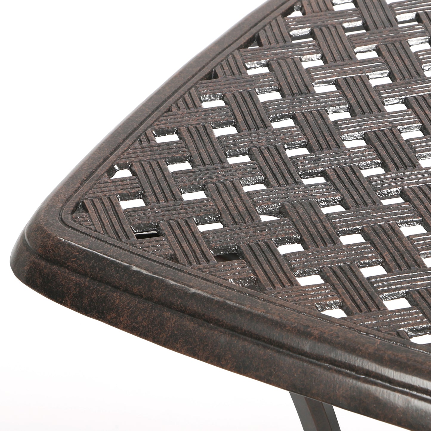 Heritage Square Cafe Table Aged Bronze Finish, image 2