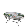 Hummingbird Oval Coffee Table Black Frame