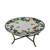 Hummingbird Round Coffee Table Espresso Frame