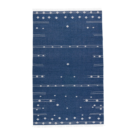 Jaipur Living Calli Geometric Blue White Area Rug Revelry RVR02