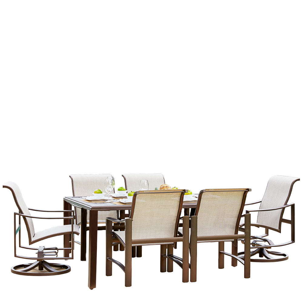 Kenzo 9 piece dining set white best sale