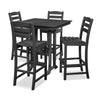 La Casa Cafe 5 Piece Bar Set Black