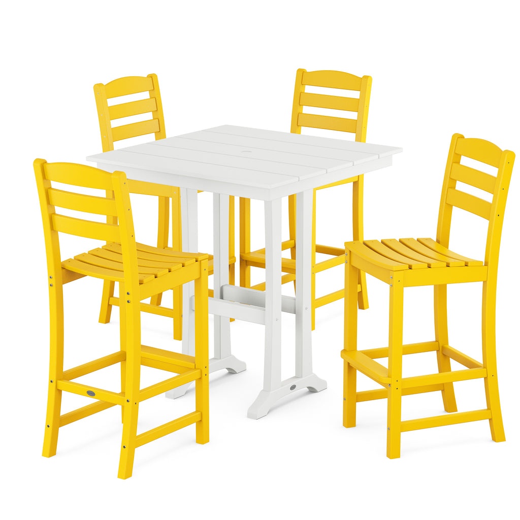 La Casa Cafe 5 Piece Bar Set Lemon