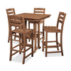 La Casa Cafe 5 Piece Bar Set Teak