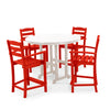 La Casa Cafe 5 Piece Counter Set Sunset Red