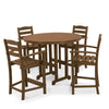 La Casa Cafe 5 Piece Counter Set Teak