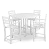 La Casa Cafe 5 Piece Counter Set White