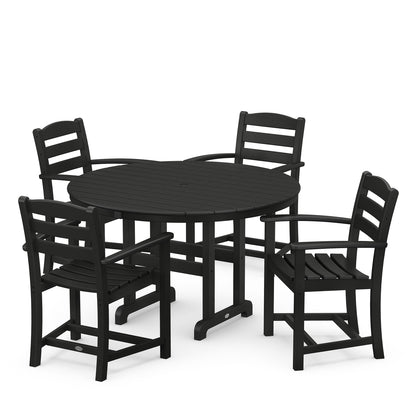 
                  La Casa Cafe 5 Piece Dining Set Black - Image 8
                