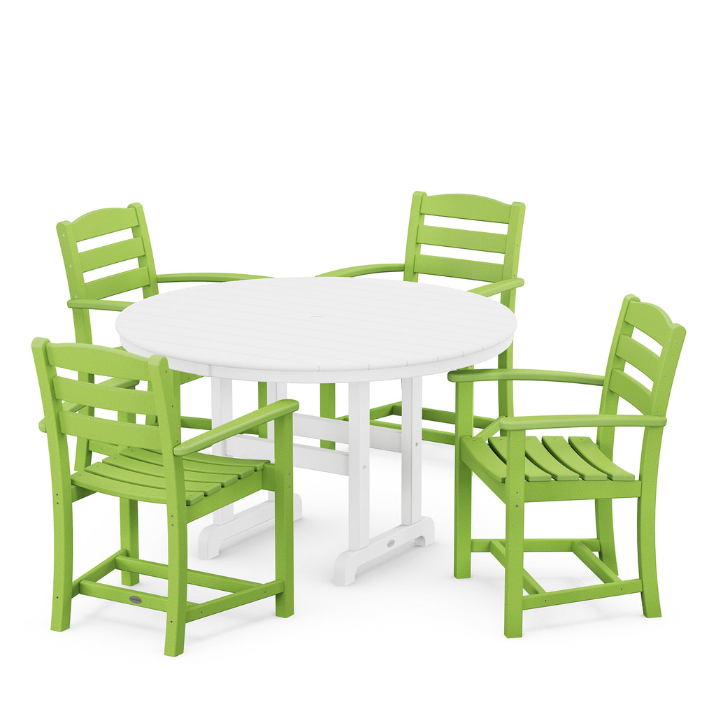 La Casa Cafe 5 Piece Dining Set Lime