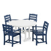 La Casa Cafe 5 Piece Dining Set Navy