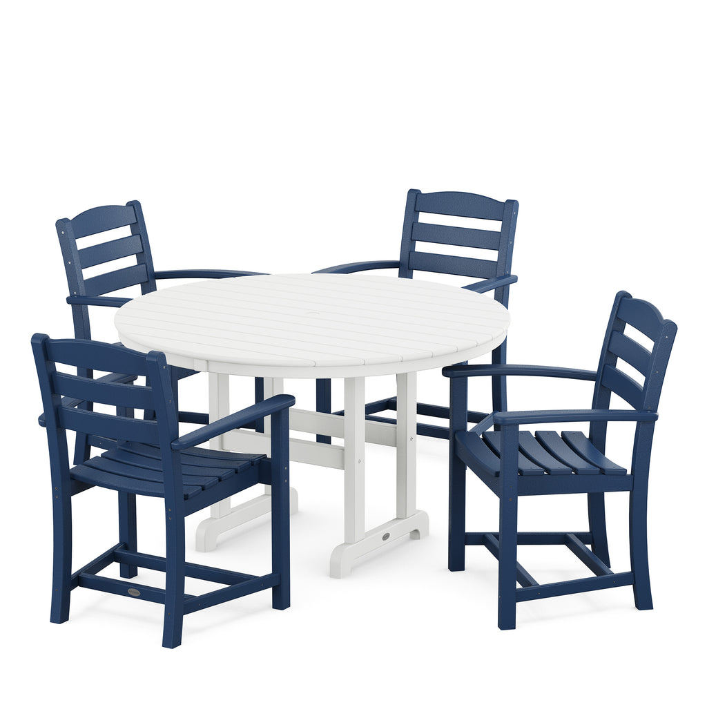 La Casa Cafe 5 Piece Dining Set Navy