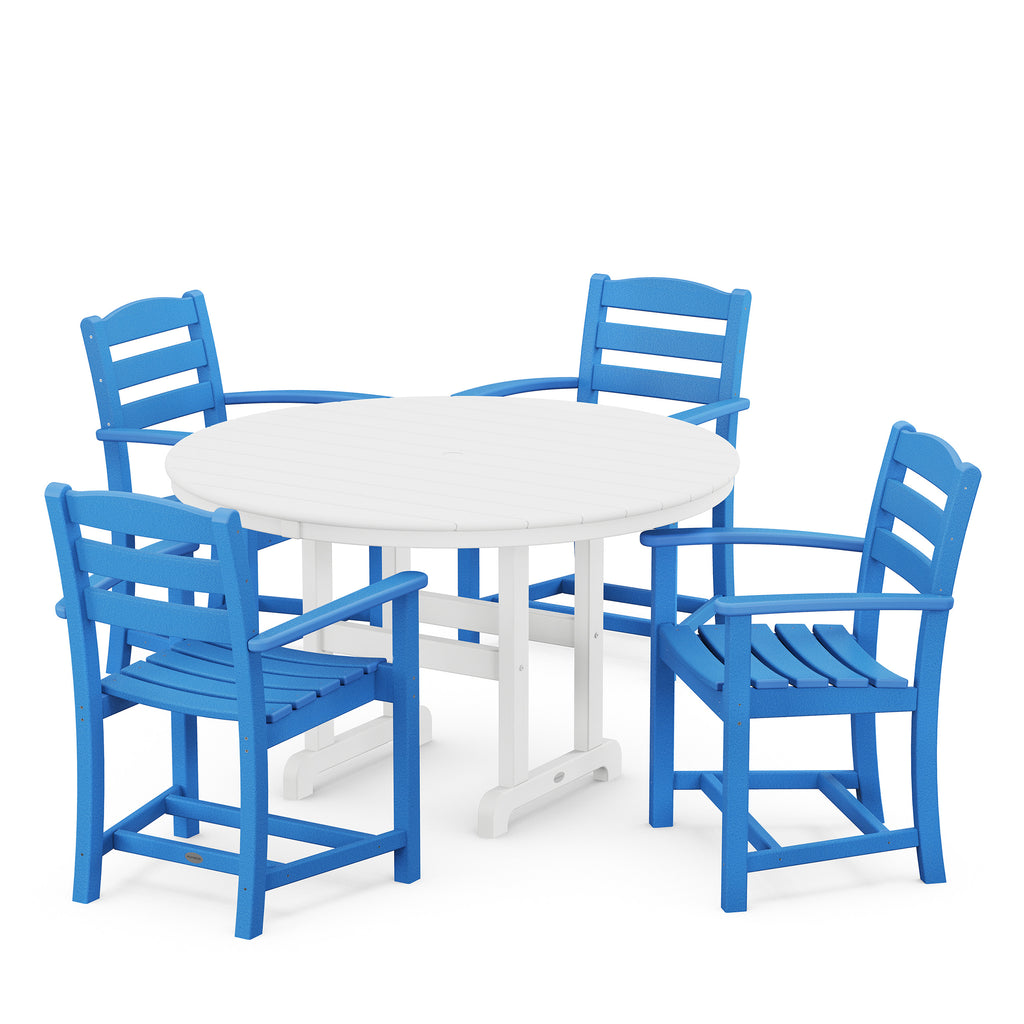 La Casa Cafe 5 Piece Dining Set Pacific Blue