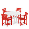 La Casa Cafe 5 Piece Dining Set Sunset Red