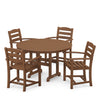 La Casa Cafe 5 Piece Dining Set Teak