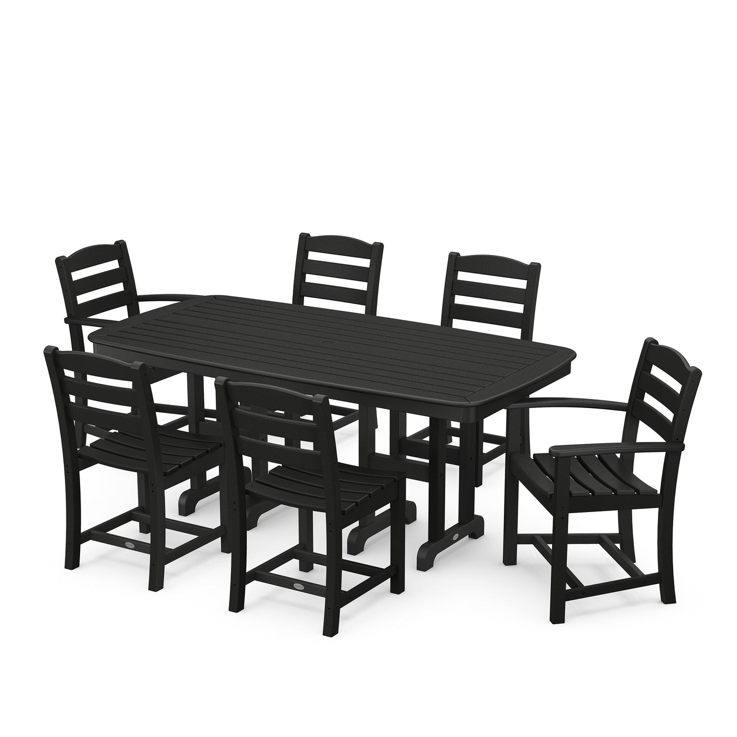 La Casa Cafe 7 Piece Dining Set Black, image 3