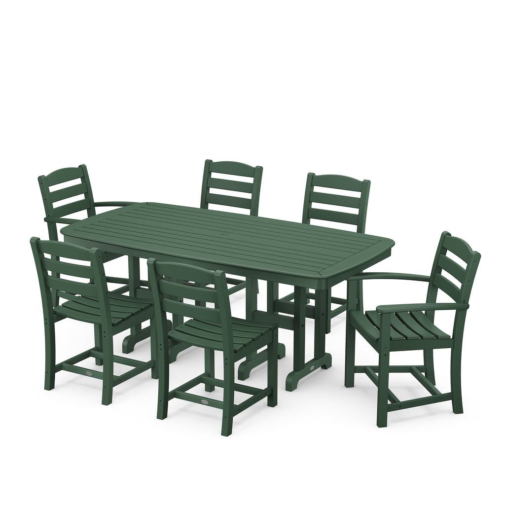 La Casa Cafe 7 Piece Dining Set Green