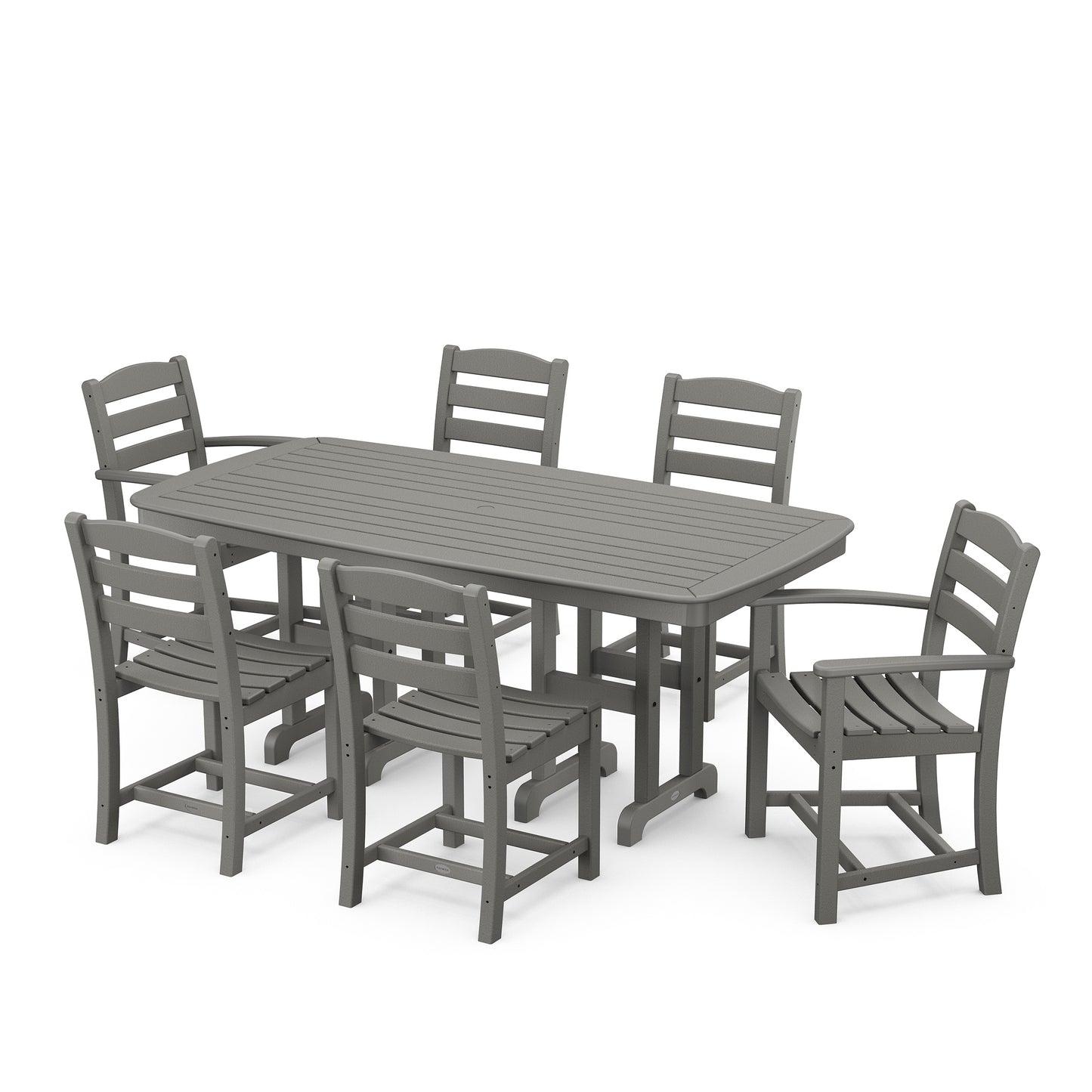 La Casa Cafe 7 Piece Dining Set Slate Gray, image 11